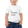 Image of "I Travel Luxe" Kid's Short Sleeve Tee - Travel Becomes Me