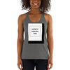 Image of "Comfy Travel Tee" Women's Racerback Tank - Travel Becomes Me