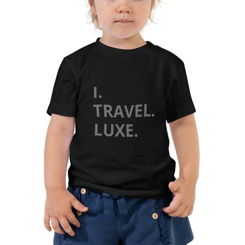 "I Travel Luxe" Kid's Short Sleeve Tee - Travel Becomes Me