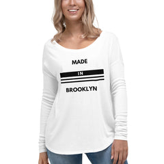 “Made in Brooklyn” Ladies' Long Sleeve Tee - Travel Becomes Me